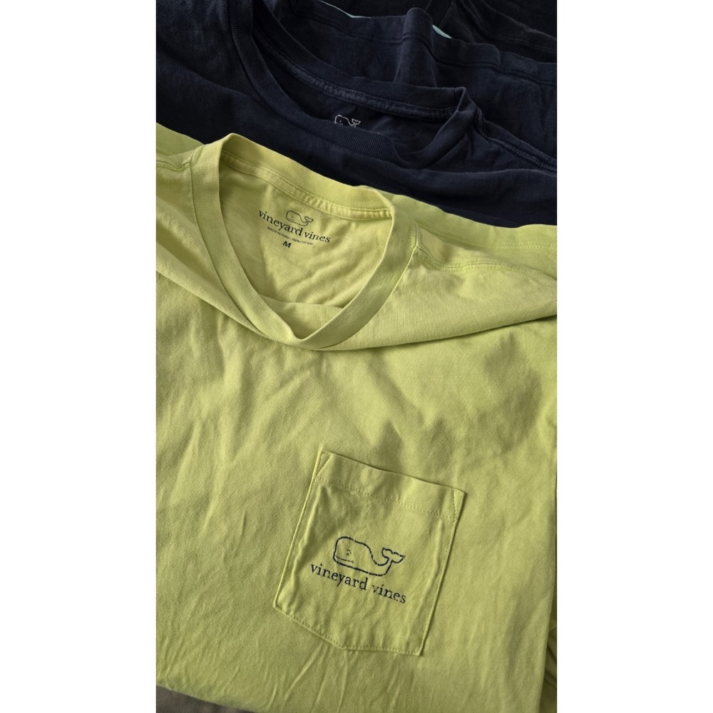 Lot 5 Vineyard Vines Size Medium Long Sleeve Pocket Tee Shirts Whale Logo Lot - Picture 7 of 10